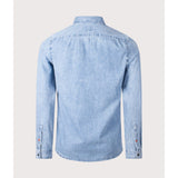 Paul Smith Tailored-Fit Rinse Denim Shirt In Light Blue