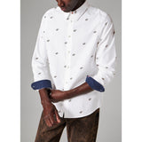 Paul Smith Tailored-Fit 'Star' Print Shirt In White