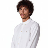 Paul Smith Tailored-Fit Stitch Stripe Oxford Shirt In White