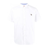 Paul Smith Tailored Zebra Badge Cotton Zebra Shirt White
