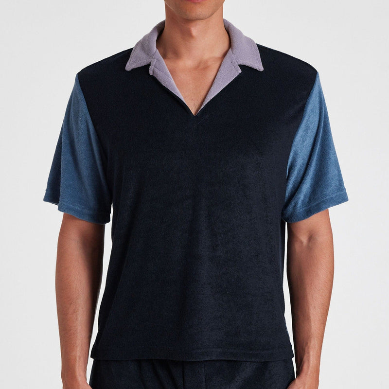 Paul Smith Towelling Lounge T-Shirt Inky Blue