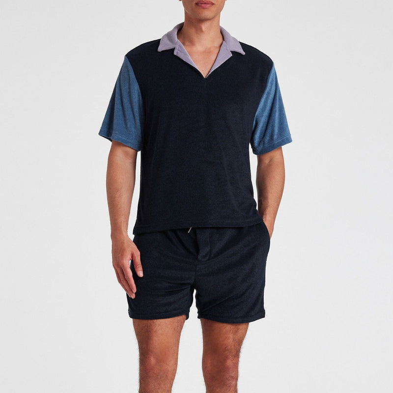 Paul Smith Towelling Lounge T-Shirt Inky Blue