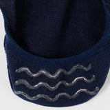 Paul Smith Women's Blue 'Swirl Stripe' Loafer Socks