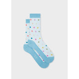 Paul Smith Women's Sheer Polka Dot Socks In Blue