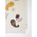 Paul Smith Women's Wool Paisley Scarf In Cream