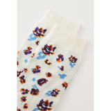 Paul Smith Womens Damask Rose Socks In White