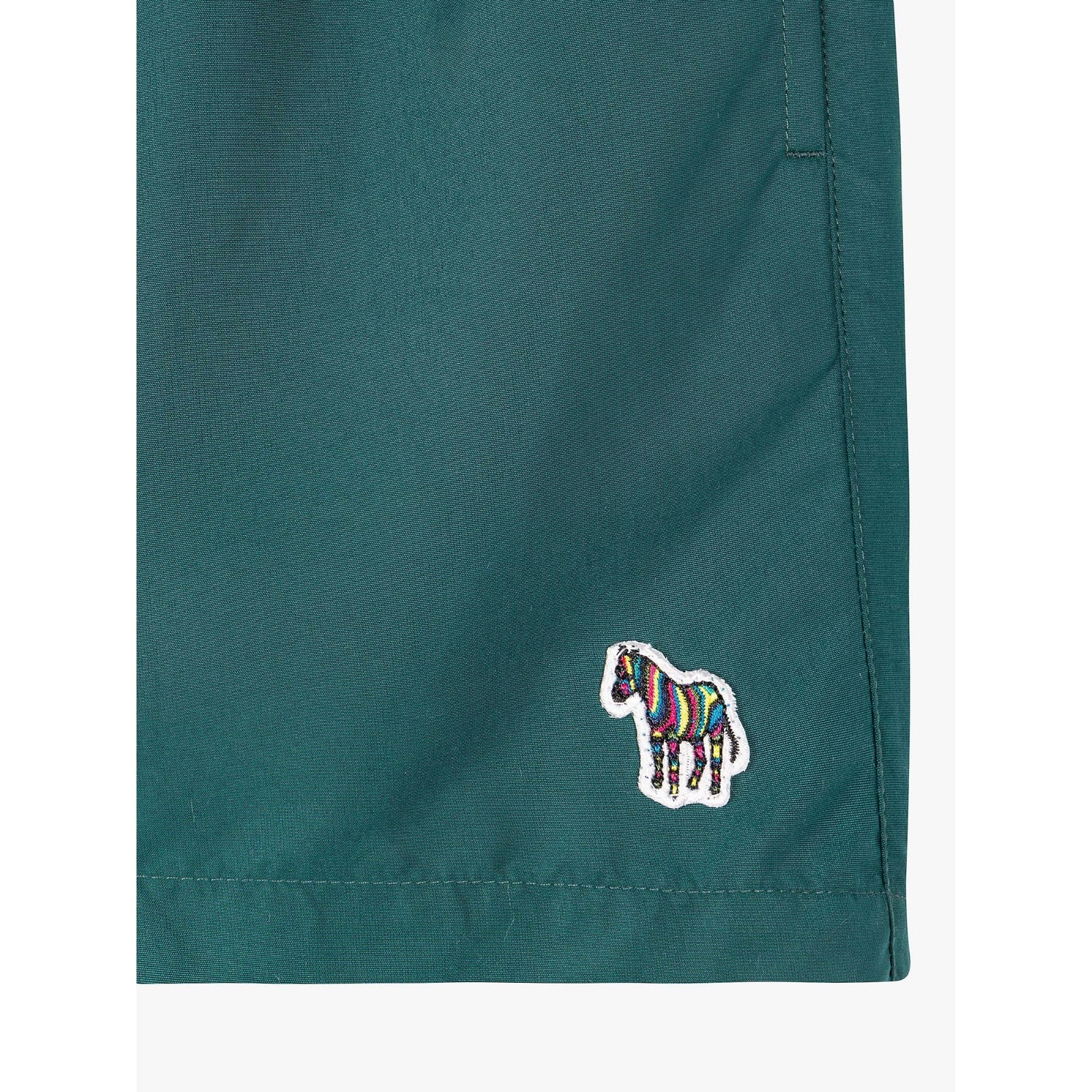 Paul Smith Zebra Logo Recycled Polyester Swim Shorts in Teal