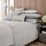 Peacock Blue Hotel Alto Duvet Cover Set, Platinum