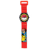 Pokémon Canvas Rip Strap Time Teacher Watch In Red