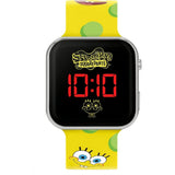 Spongebob Yellow LED Watch with Printed Silicone Strap