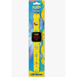 Spongebob Yellow LED Watch with Printed Silicone Strap