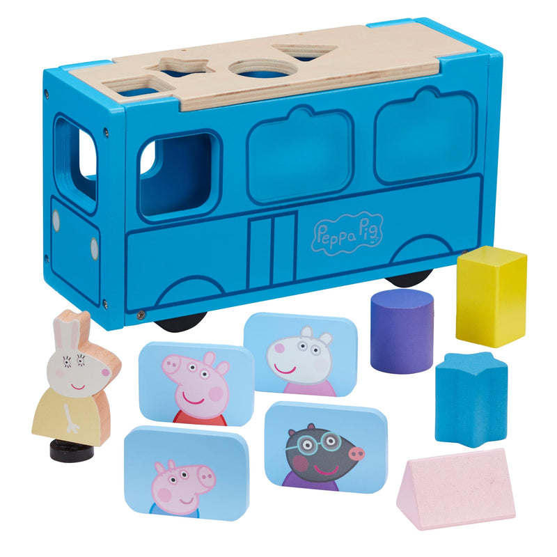 Peppa Pig Wooden School Bus