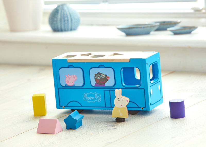 Peppa Pig Wooden School Bus