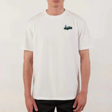 Percival Envy Auxiliary T Shirt Embroidered Organic Cotton In White