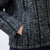 Percival Ingegno Zip Wool Boxy Jacket Black