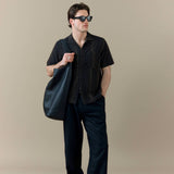 Percival Leland Cuban Shirt Black