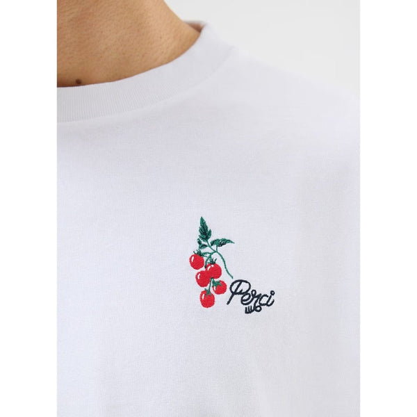 Percival Pomidoro Backprint Oversized Tee In White