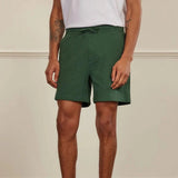 Percival Shorts Seersucker In Forest