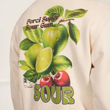Percival Sour Fruits Sweatshirt Cotton in Ecru