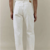 Percival Straight Leg Denim Jeans In Cream