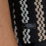 Percival Wade Crochet Boxy Shirt Black