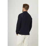 Peregrine Foxton Zip Neck Jumper in Navy