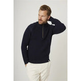 Peregrine Foxton Zip Neck Jumper in Navy