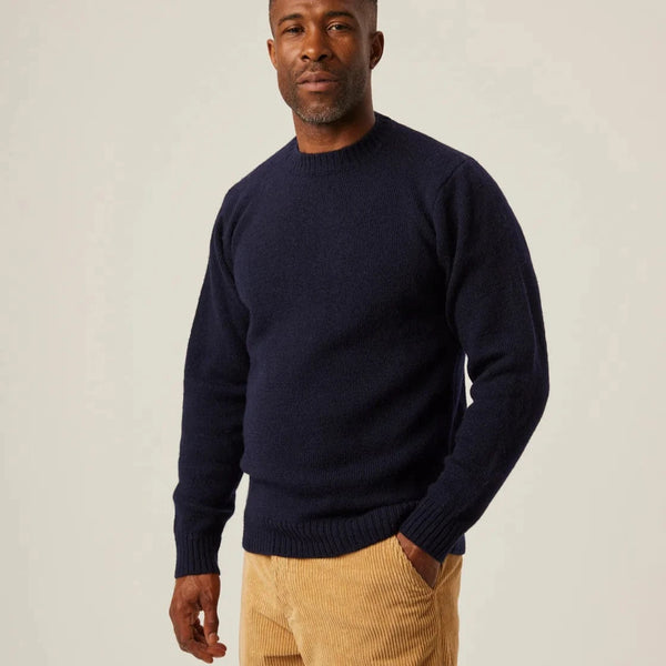 Peregrine Makers Crew Jumper in Navy
