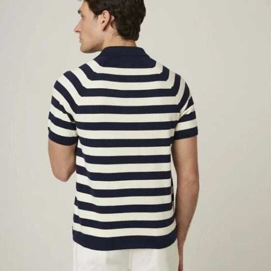 Peregrine Rugby Polo Shirt in Navy