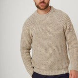 Peregrine Waffle Crew Jumper in Skiddaw