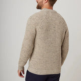 Peregrine Waffle Crew Jumper in Skiddaw