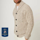 Peregrine Waffle Shawl Cardigan in Skiddaw