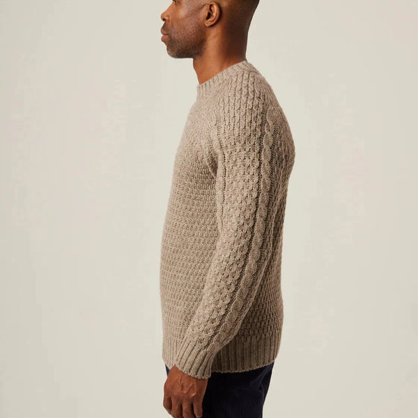 Peregrine Winston Crew Jumper In Oak