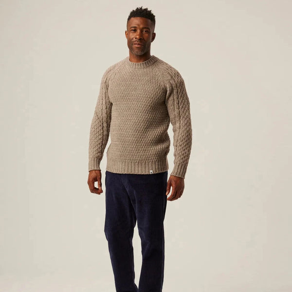 Peregrine Winston Crew Jumper In Oak