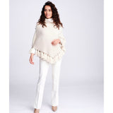 Pia Rossini Harlow Poncho In Cream