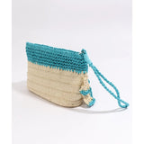 Pia Rossini Saffira Clutch Bag In Turquoise