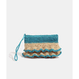 Pia Rossini Saffira Clutch Bag In Turquoise