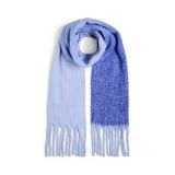 Pieces PCBea Long Scarf In Bluing Ombre