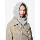 Pieces PCNambi Knit Balaclava In Light Grey Melange