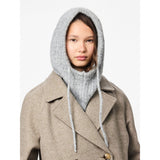 Pieces PCNambi Knit Balaclava In Light Grey Melange