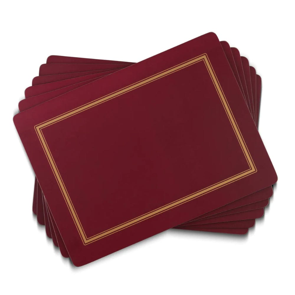 Pimpernel Classic Burgundy Set of 6 Placemats