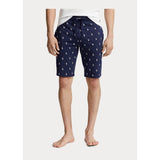 Polo Ralph Lauren Allover Pony Cotton Jersey Sleep Short in Navy