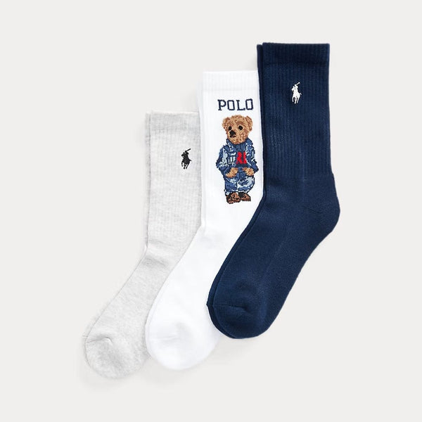 Polo Ralph Lauren Bear Sock 3-Pack