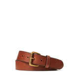 Polo Ralph Lauren Charm Pony Player Leather Belt In Brown