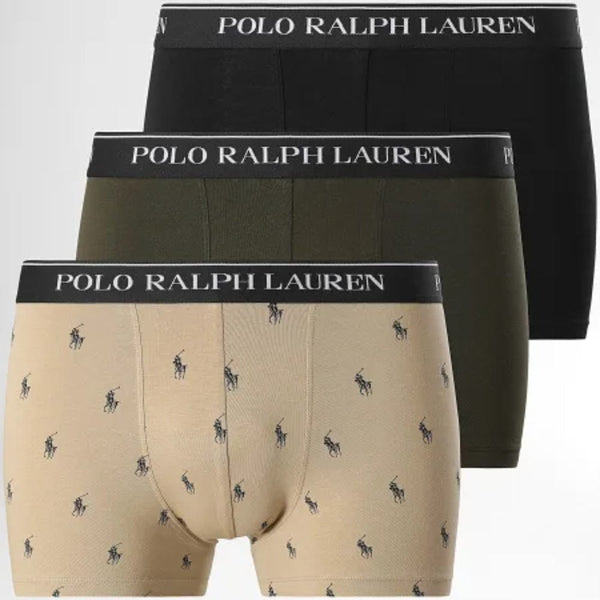 Polo Ralph Lauren Classic Stretch-Cotton Trunk 3-Pack In Multi
