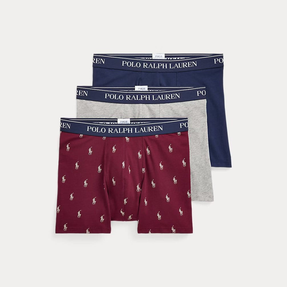 Polo Ralph Lauren Classic Trunk 3pack Red Navy Grey