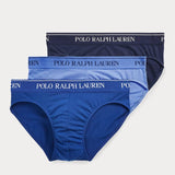 Polo Ralph Lauren Low-Rise Brief 3-Pack In Navy / Saph Star/ Brmd