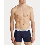 Polo Ralph Lauren Stretch Cotton Boxer Brief 3-Pack, Nav/White/Crs Nvy