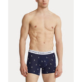 Polo Ralph Lauren Stretch Cotton Boxer Brief 3-Pack, Nav/White/Crs Nvy