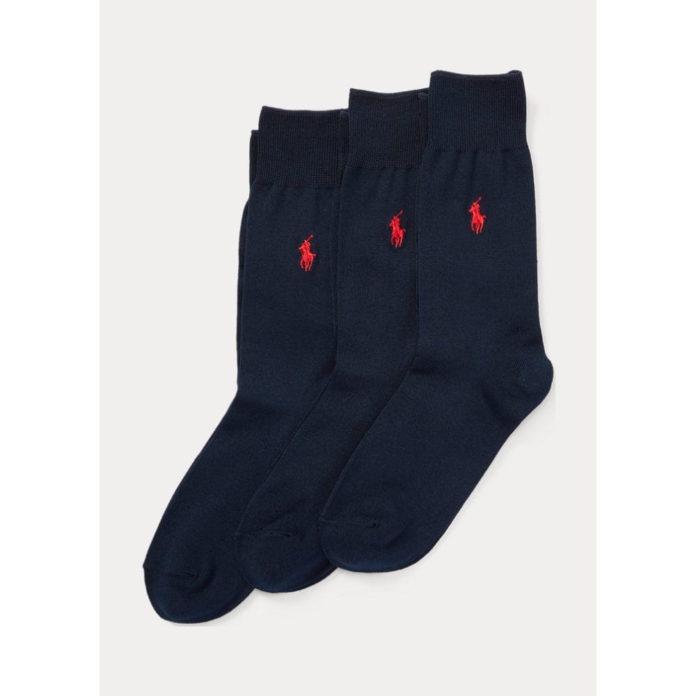 Polo Ralph Lauren Trouser Sock 3 Pack in Navy